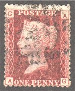 Great Britain Scott 33 Used Plate 146- AG